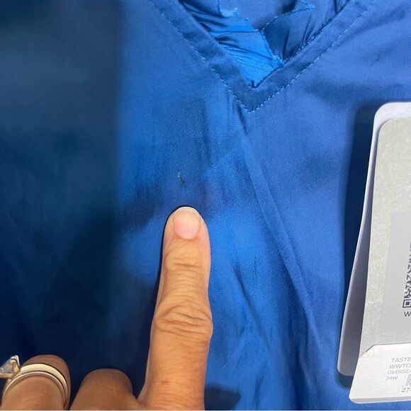 $278 Zadig & Voltaire Taste Bubble Sleeve Satin Top NWT FLAWED - Picture 11 of 12